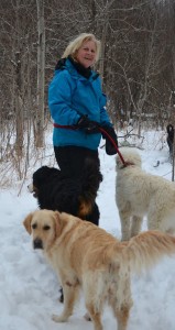 me, arly, poirot and poppy after two hour hike